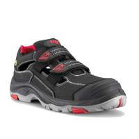 Top Védőszandál S1P ESD SRC PU/gumi talppal TOP BROOKLYN SANDAL, fekete/piros, 47