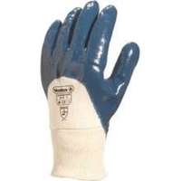 Delta Kesztyű Jersey pamut/nitril szellőző kézhát vastagság 1,4 - 1,6 mm blue 8
