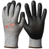 Euro protection Kesztyű Eurocut 3 mikrohab. nitril tenyér vágásbiztos fekete/szürke 9