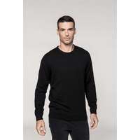 Kariban Pulóver Kariban férfi kerek nyakú férfi (50%pamut 50%akril 290g/m2) black, L