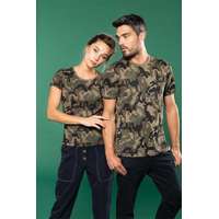 Kariban Póló Kariban rövid ujjú férfi, olive camouflage, L