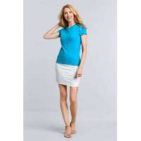 Gildan Póló (Gildan Premium Cotton) női karcsúsított női (100%pamut) light blue, L