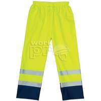 Coverguard Esőnadrág Harbour Fluo PU 3m csíkokkal (170g/m2) kék/sárga M