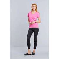 Gildan Póló (Gildan Premium Cotton) női prémium pamut v-nyakú női, rs sport grey, M