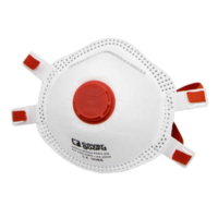 Egyéb Pormaszk FFP3 NR  szelepes csésze formájú 10/doboz, piros/fehér one_size