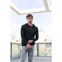 Anvil Póló Anvil Basic felnőtt hosszú ujjú kapucnis férfi, navy/dark grey, S