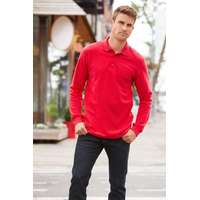Gildan Póló (Gildan Premium Cotton) hosszú ujjú férfi (100%pamut) rs sport grey, S