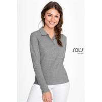 Sols Póló Sols Podium galléros női női (100%pamut 210g/m2) sky blue, S