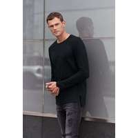 Anvil Póló Anvil Basic felnőtt hosszú szűkített férfi (100%pamut) black, XL