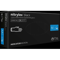 Egyéb Nitrylex Black púdermentes nitril egyszer használatos kesztyű, 100db / doboz, XL