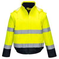 Portwest Portwest C464 Hi-Vis 2 az 1-ben kontrasztos Essential Lite bomber kabát