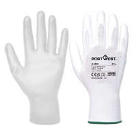 Portwest Portwest A120 PU tenyérmártott védőkesztyű (fehér) (10/XL)