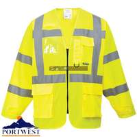 Portwest Portwest S475 Jól láthatósági vezetői dzseki (SÁRGA, XL)