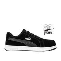 PUMA 640010 PUMA Védőcipő - Iconic Suede Black Low S1PL ESD FO HRO SR