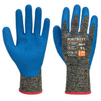 Portwest Portwest A611 Aramid HD Cut Latex Vágásbiztos kesztyű - D szint (fekete/kék, 9/L)