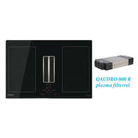 Nodor NODOR - NorCoock IS-N7220 BK indukciós főzőlap beépített elszívóval + plazma filter QUADRA 800 R