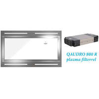 Nodor NODOR - Páraelszívó NorBreeze ISLA DEIMOS 1000 RF inox/fehér hob to hood + plazma filter QUADRO 800 R