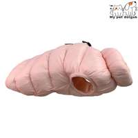 Vízálló bélelt kutya pehely kabát -rózsaszín - L