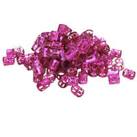 Hajdísz-hajékszer henger forma rózsaszín 5db