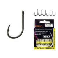 Carp Academy Carp Academy Teflon Hook XS-2 horog 10db teflon bevonattal - 4