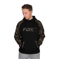 Fox Fox Black/Camo Raglan Hoody pulóver - XXXL