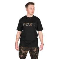 Fox Fox Black/Camo Logo T-shirt póló - XXXL