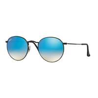 Ray-Ban Ray-Ban RB3447 002/4O ROUND METAL SHINY BLACK MIRROR GRADIENT BLUE napszemüveg