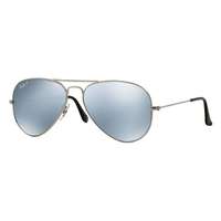 Ray-Ban Ray-Ban RB3025 019/W3 AVIATOR LARGE METAL MATTE SILVER SILVER MIRROR POLAR napszemüveg