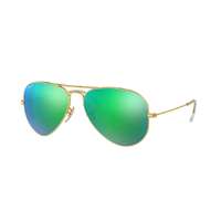 Ray-Ban Ray-Ban RB3025 112/P9 AVIATOR MATTE GOLD GREEN MIRROR POLAR napszemüveg