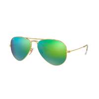 Ray-Ban Ray-Ban RB3025 112/19 AVIATOR MATTE GOLD CRY.GREEN MIRROR MULTIL.GREEN napszemüveg