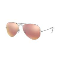 Ray-Ban Ray-Ban RB3025 019/Z2 AVIATOR MATTE SILVER BROWN MIRROR PINK napszemüveg