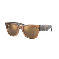 Ray-Ban Ray-Ban RB0840S 663693 MEGA WAYFARER TRANSPARENT BROWN LIGHT BROWN MIRROR GOLD napszemüveg