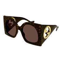 Gucci Gucci GG1254S 002 Shiny Dark Havana Solid Warm Brown napszemüveg