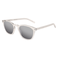 Saint Laurent Saint Laurent SL 28 SLIM 006 Crema Transparent (Saint Laurent) Solid Grey + Mirror Silver napszemüveg