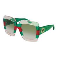Gucci Gucci GG0178S 001 Shiny Web Transparent Pink/Green/Red Gradient Green napszemüveg