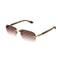 Gucci Gucci GG1221S 004 Shiny Yellow Gold Gradient Burgundy + Guccissima Mirror Bronze napszemüveg
