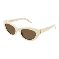 Saint Laurent Saint Laurent SL M115 004 Shiny Solid Ivory Solid Light Brown napszemüveg