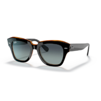 Ray-Ban Ray-Ban RB2186 132241 STATE STREET BLACK ON TRANSPARENT BROWN GREY VINTAGE napszemüveg