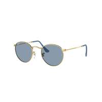 Ray-Ban Ray-Ban RB3447 001/56 ROUND METAL Arista Gold Blue napszemüveg