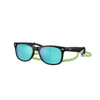 Ray-Ban Ray-Ban RJ9052S 702855 JUNIOR NEW WAYFARER Rubber Black Light Green Mirror Blue napszemüveg