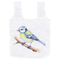 Esschert Design Kék cinegés összehajtható bevásárló táska, 36 x 36 cm