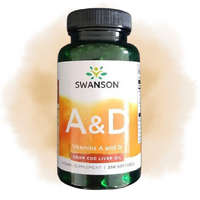 Swanson Swanson A&D VITAMIN halolajból A-5000NE+ D-400NE 250 kapszula