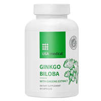 USA Medical USA medical Ginkgo Biloba kapszula ginzeng kivonattal 60 db