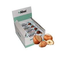 AbsoRICE Abso Crispy Bar Kínáló (16db x 50 g) - Csokoládés-mogyorókrémes ízű vegán fehérjeszelet (2 db ajándék)