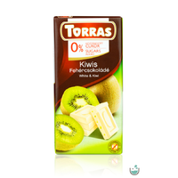 Torras Torras Kiwis fehércsokoládé hozzáadott cukor nélkül (gluténmentes) 75 g