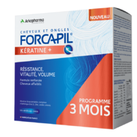 FORCAPIL Forcapil Keratin+ Hajregeneráló és hajerősítő kapszula 180 db