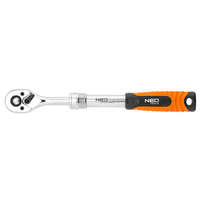 NEO TOOLS Racsnis kulcs 1/2", teleszkópos 305-445mm, 72fog, DIN3122