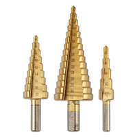 GRAPHITE Lépcsős fúró készlet, HSS-Titán, 4-12mm, 4-20mm, 4-32mm, 3db