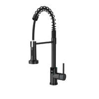 AUSTLER Austler FH-3113 mosogató csaptelep - kiemelhető multifunkciós fej - vízhőfok kijelző (fekete)