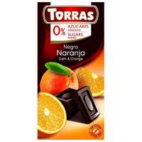 Torras Torras Narancsos étcsokoládé hozzáadott cukor nélkül 75 g